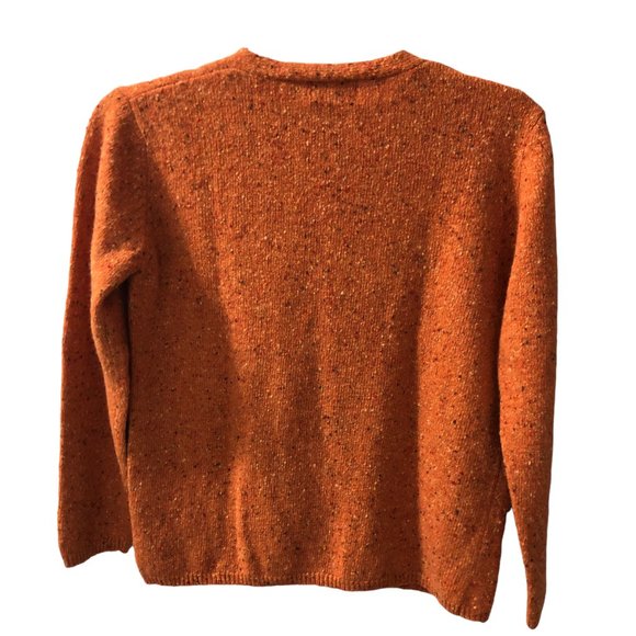 Paul Costelloe Dressage Merino/Angora Wool Speckled Cardigan-Sz L - Picture 5 of 8